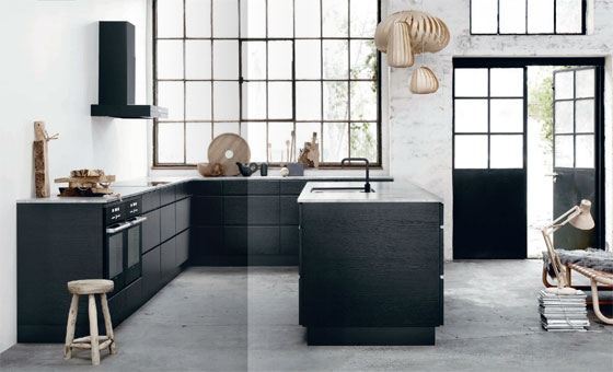 Hus med sort køkken nyt køkken inkl. priser og designs