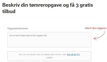Tilbud på din opgave