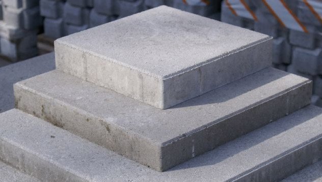betonfliser i flere størrelser