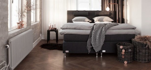 Boxmadras som kontinental bed