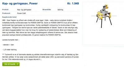 Brugt kap og geringssav