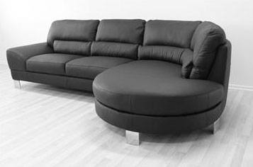 Creativo lædersofa med chaiselong
