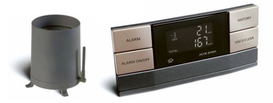 Elektronisk regnmåler fra Jacob Jensen Elektronisk regnmåler fra Jacob Jensen