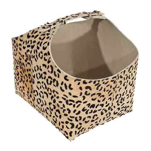 leopardskin brændekurv