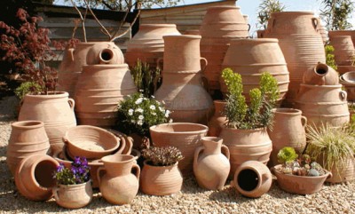 Op halstørklæde Kollektive Terracotta krukker - Italienske krukker og potter (Inspiration)