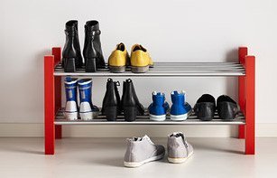Tjusig fra Ikea - skohylde som kan stables